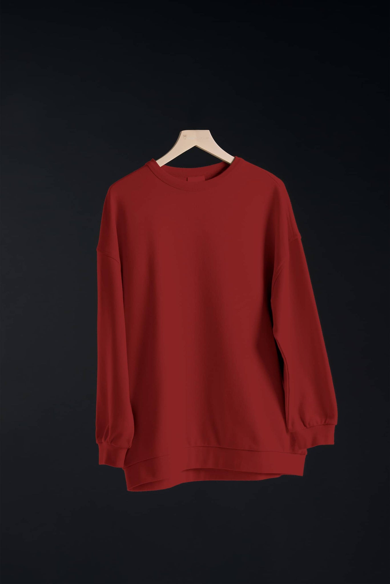 Plain Red Sweatshirt (Oversized)